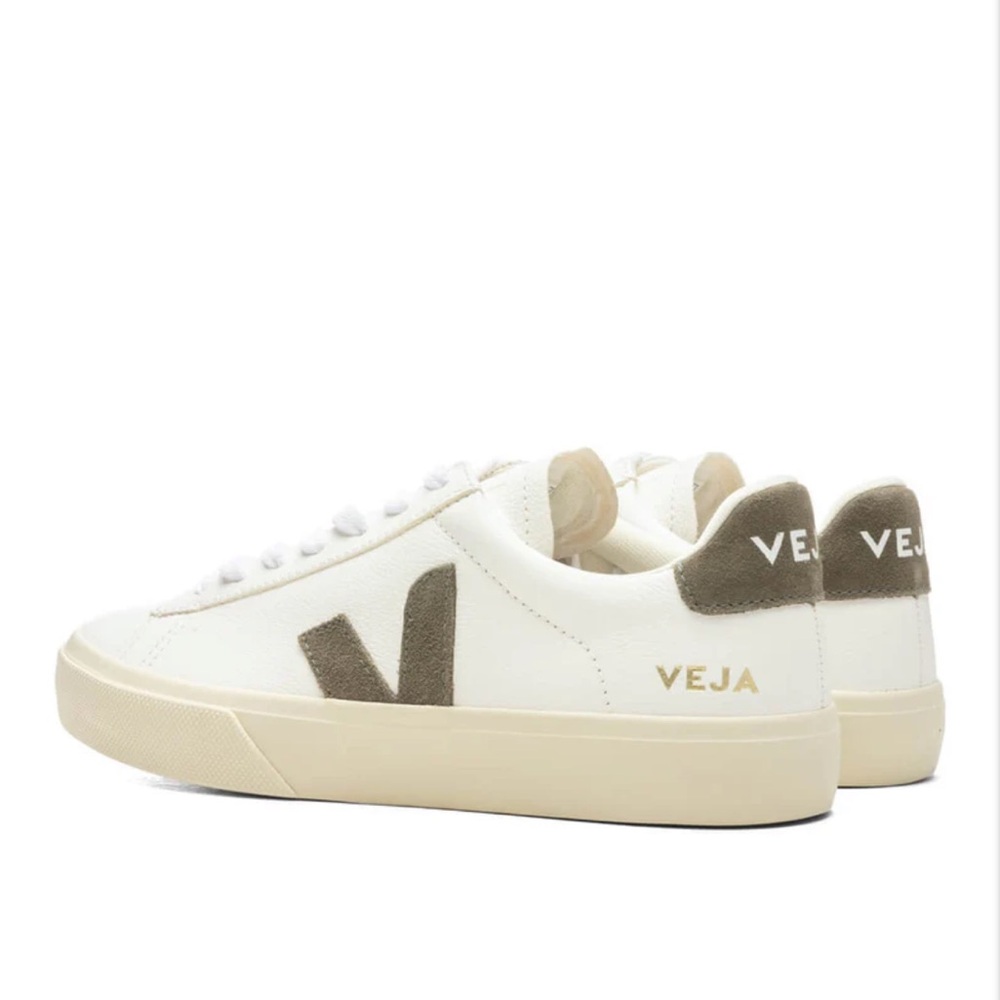 Veja White and Green Women's Sneakers